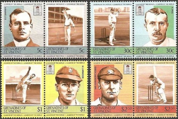 1984 Leaders of the World 2nd Series Cricket Players Stamps 1984 Leaders of the World 2nd Series Cricket Players Stamps